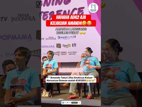 🤣Manda Takut Anaknya Keluarnya Kukukuk bukan oeoe😭 #amandamanopo #fajarsadboy #ngakak #selebriti