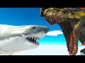 GREAT WHITE SHARK Vs ALL UNITS Animal Revolt Battle Simulator