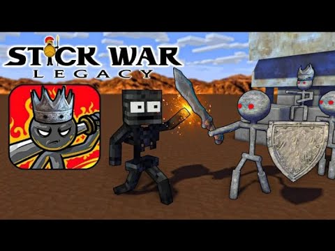 Monster School : STICK WAR STONE ARMY ATTACK - Minecraft Animation