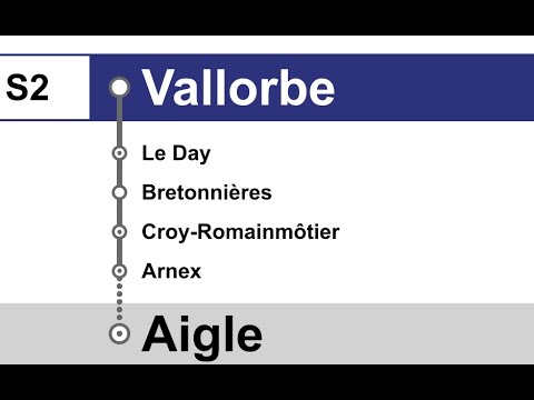 annonces CFF » S2 Vallorbe — Aigle (julliet 2022) | SLBahnen