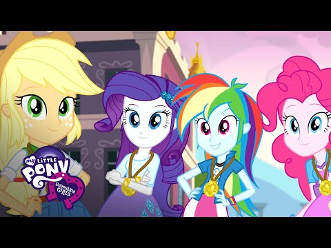 My Little Pony: Equestria Girls Friendship Games - 'The CHS Rally Song' Sing-Along