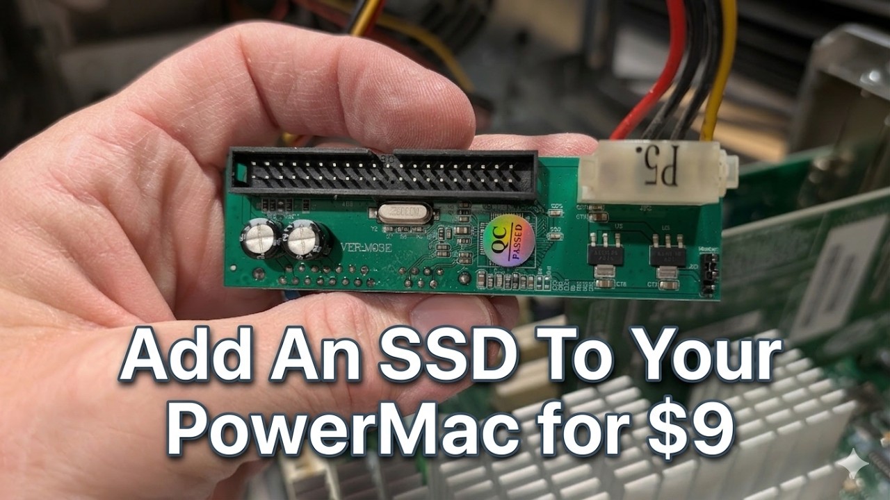 Turbocharging a G4 PowerMac with a Solid State Drive!