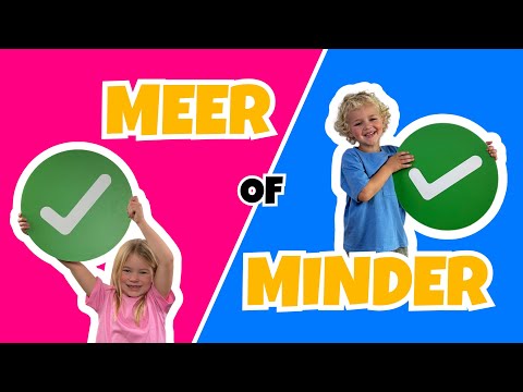 Rekenen voor Kleuters | Oefenen Meer of Minder |  Bewegend Leren
