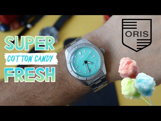 Vídeo relacionado con Oris Divers Sixty-Five Cotton Candy Bronze Blue Unisex Watch 38mm