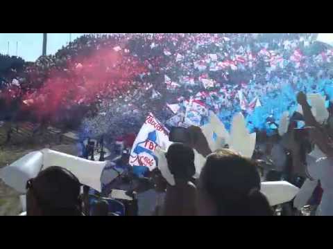 "Recibimiento del clásico de la hinchada de Nacional - Apertura 2014/2015" Barra: La Banda del Parque • Club: Nacional • País: Uruguay