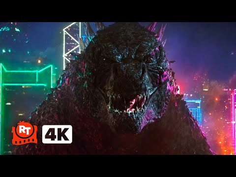 Godzilla vs. Kong (2021) 4K - Hong Kong Fight! | Movieclips