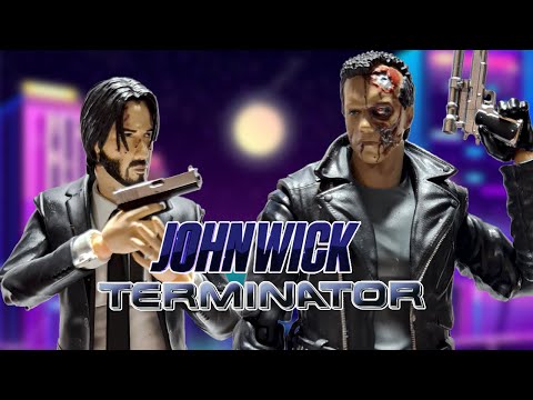 John Wick vs Terminator, John Wick 4 stop motion (Terminator stop motion)