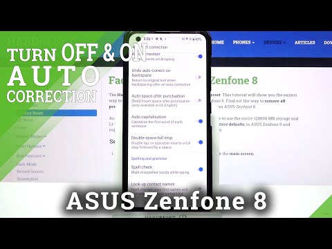 How to Enable / Disable Automatic Text Correction in ASUS Zenfone 8 - Manage Predictive Text