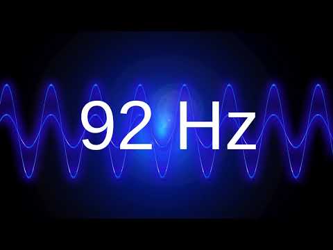 92 Hz clean pure sine wave BASS TEST TONE frequency
