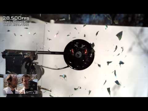 Copy of CD Shattering at 170,000FPS!   The Slow Mo Guys