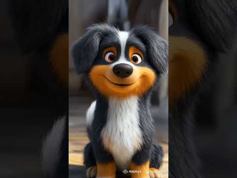 Un cățel mititel la joacă a pornit 🐶