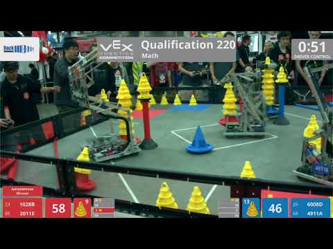 2018 VRC Math Q220 - 1028B 2011E vs 6008D 4911A - 86 to 114