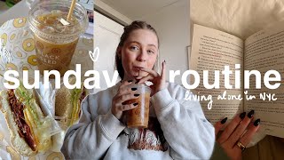 my SUNDAY ROUTINE living alone in NYC (a chatty vlog)