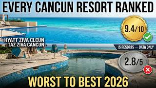 Every Cancun Resort Ranked Worst to Best 2026 (15 Properties, Data Only)