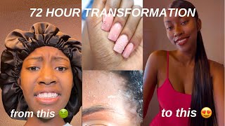 my 72 hour INTENSE transformation (nails, eyebrows, hair etc.) | Curlyhead Jas