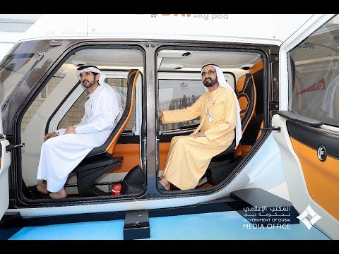 His Highness Sheikh Mohammed bin Rashid Al Maktoum-News-Mohammed bin Rashid reviews Sky Pod models