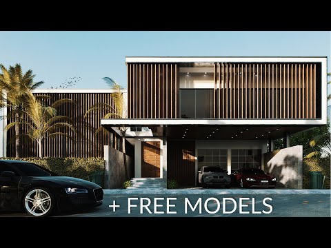 Create Exterior modeling in blender with Eevee and Cycles - part 2