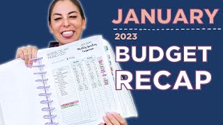 JANUARY 2023 BUDGET RECAP | Budget By Paycheck + Budget Tips