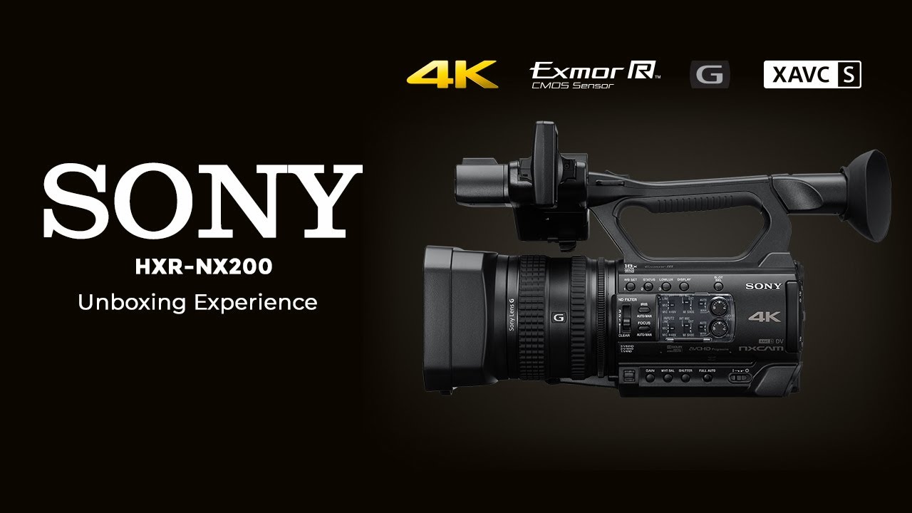 Sony Pro | HXR-NX200 Full HD 4K Camcorder | Unboxing Experience | First Look | Video Sample