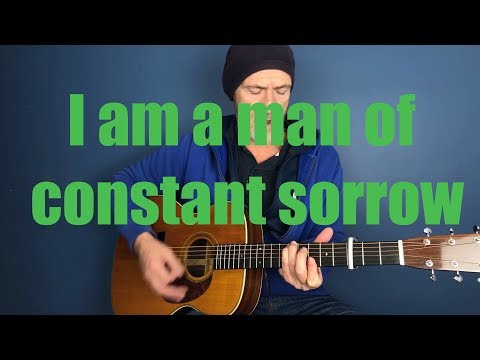 I Am A Man Of Constant Sorrow - Guitar lesson by Joe Murphy