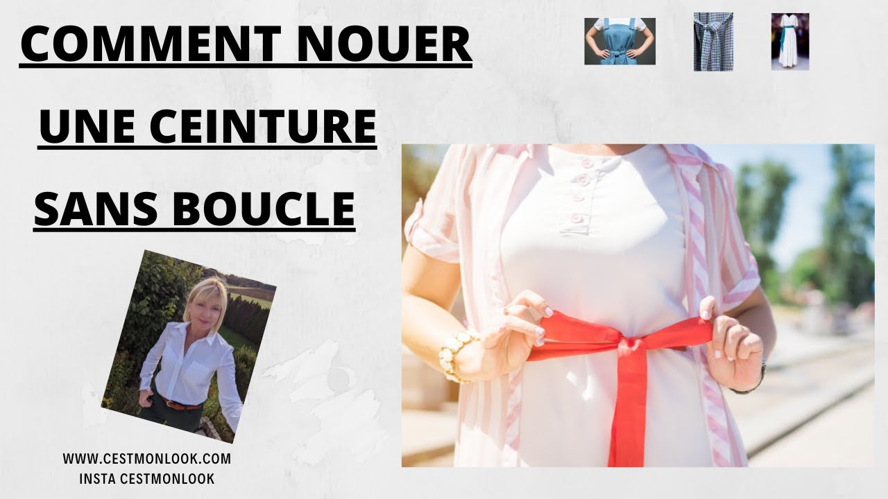 Comment nouer une ceinture sans boucle