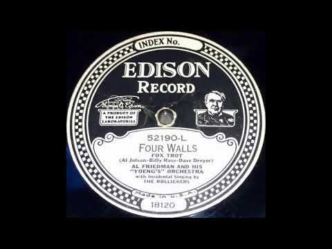 Four Walls - Al Friedman and his "Yoeng's" Orchestra / The Rollickers