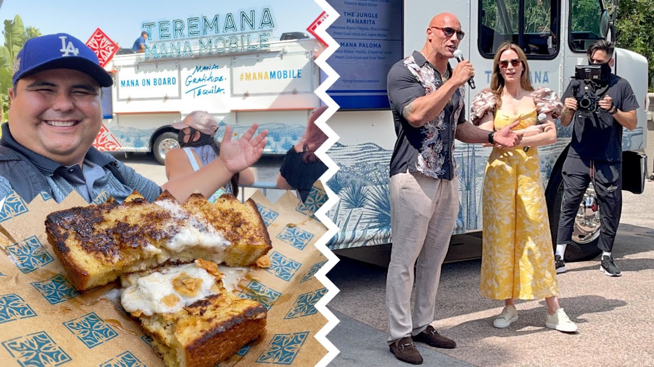 The Rock & Emily Blunt Opening Ceremony For Teremana Mana Mobile – Downtown Disney The Rock & Emily Blunt Opening Ceremony For Teremana Mana Mobile – Downtown Disney