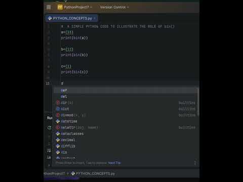 The Role Of Bin Function In Python Programming Explained In 3 Minutes Programmers Pythoncoding