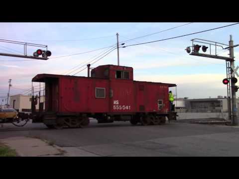 NS 5214 (High Hood) and NS 5315 Shove Move with NS 555041 Leading - Kossuth Street in Lafayette, IN