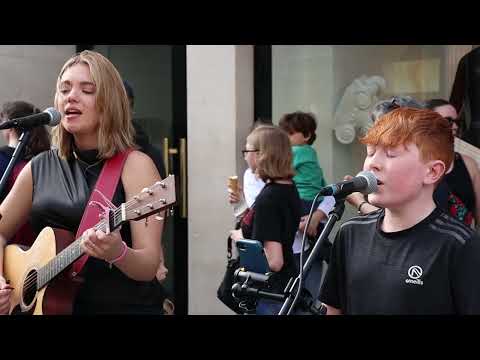 13 year old boys voice is BEAUTIFUL...Thinking out loud - Allie Sherlock cover & Fionn Whelan