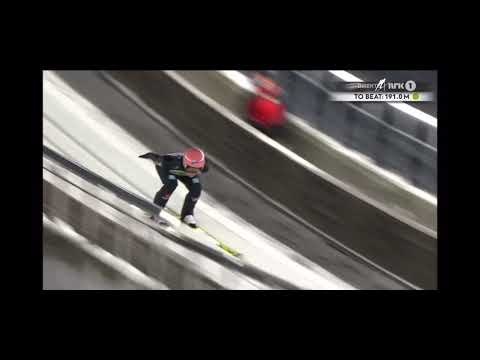 Karl Geiger jumps 238m in his 1st jump WC Ski Flying Team Competition Planica 2020