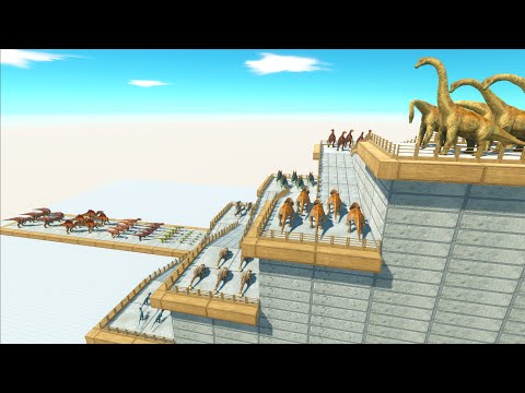Challenge Carnivore Dinosaurs VS Herbivores Dinosaurs Stage - Animal Revolt Battle Simulator