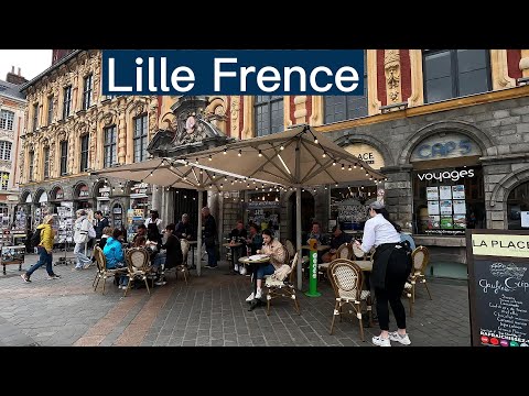 Walk Through The City Center Of Lille, France