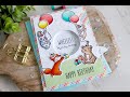 Magic Iris Birthday Card | Copic Coloring | Lawn Fawn