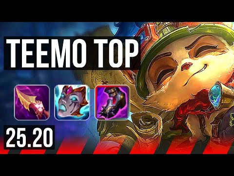 TEEMO vs JAYCE (TOP) | Quadra, 9 solo kills, 49k DMG, Dominating | KR Master | 25.20