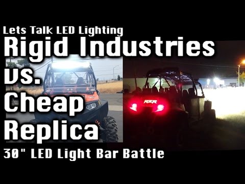 A MUST SEE! Eye Opening Comparison - Rigid Industries 30" LED Light Bar vs Cheap Chinese Replica