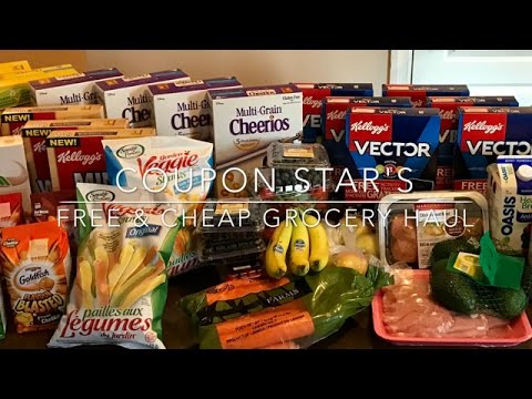 FREE & CHEAP GROCERY HAUL - January 13th 2017 - COUPONING IN CANADA! Video