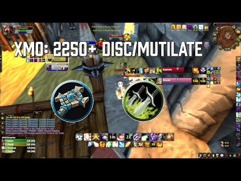 2250+ Disc Priest / Muti Rogue WOTLK S5 2v2 Arena