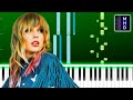 Taylor Swift - no body no crime ft. HAIM (Piano Tutorial Easy)