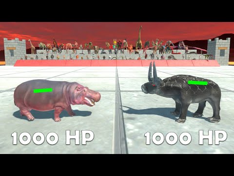 1000 HP Random Tournament - Animal Revolt Battle Simulator