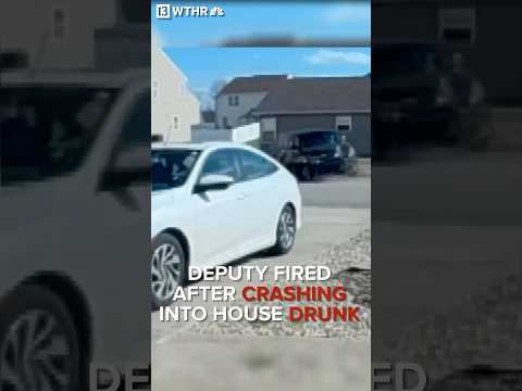 Deputy fired after crashing into house drunk
