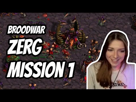 First time #Starcraft |  #Broodwar #Zerg Mission 1 and 2