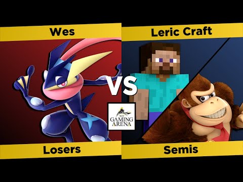 TCF Smash 2 Losers Semis - Wes (Greninja) vs Leric Craft (DK, Link, Steve) - SSBU Tournament