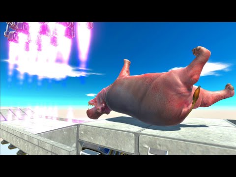 Run through the ultimate jet trap - Animal Revolt Battle Simulator