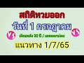 สถิติ หวย ย้อน หลัง 30 ปี