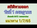 สถิติ หวย ย้อน หลัง 30 ปี