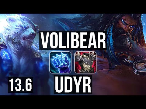 VOLIBEAR vs UDYR (JNG) | Rank 5 Voli, 1/2/18 | KR Challenger | 13.6