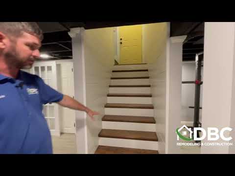 Travis shows Meadville PA Basement Gym and Laundry