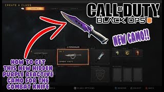 HOW TO GET THIS HIDDEN CAMO ON THE COMBAT KNIFE || BLACK OPS 4