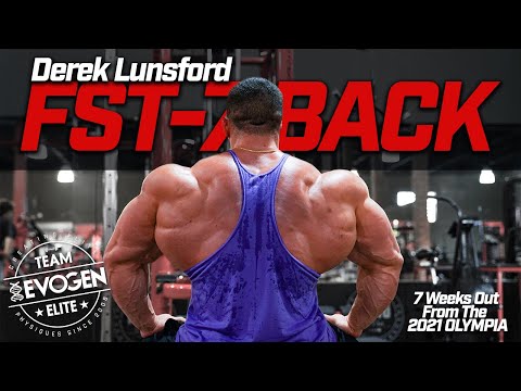 Road to the 2021 Olympia: FST 7 Back | Derek Lunsford 7 weeks out